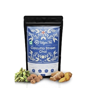 udyan tea calcutta street chaigingercardamomnutmegpreservative-freeno added sugarhelps in digestion amp reduces stresspowder250 gram