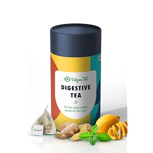 udyan tea digestive tea - all-natural herbal blend with fennel spearmint ginger and cumin crafted in darjeeling  20 pyramid bags