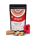 Udyan Tea Hibiscus Spice Green Tea Antioxidant-Rich Herbal Blend With Hibiscus, Ginger &amp; Cinnamon|Healthy Green Tea Supports Heart Health &amp; Blood Pressure,100 Gram