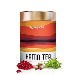udyan tea kama tea - 50g  wellness green tea with ashwagandha rose petals amp natural herbs  energizing amp immunity boosting