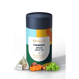 udyan tea turmeric spice green tea 20 pyramid tea bagsayurvedic blend with turmeric tulsi amp gingerbold amp spicy flavorbetter immunity amp health healing properties100 gram