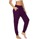 UEU Women's Cozy Yoga Joggers Pants Loose Workout Sweatpants Comfy Lounge Pants with Pockets