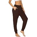 UEU Women's Cozy Yoga Joggers Pants Loose Workout Sweatpants Comfy Lounge Pants with Pockets
