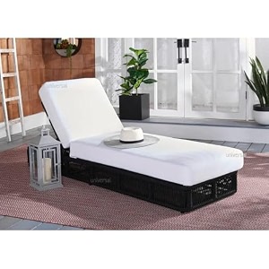 uf outdoor poolside lounger with adjustable backrest sun chaise recliner for terrace garden poolside for relaxation durable and stylish