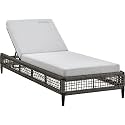 UF Outdoor Poolside Lounger with Adjustable Backrest Sun Chaise Recliner for Terrace Garden Poolside for Relaxation Durable and Stylish (Brown)