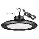 UFO LED High Bay Light 300W 5000K High Bay LED Shop Lights 45000LM 0-10V Dimmable 1200W HID/HPS Replacement with 5' US Plug IP65 Hanging Hook UFO Lights for Shop Warehouse Garage Workshop ETL Listed