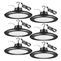 UFO LED High Bay Shop Lights 200W 6PACK 5000K for Warehouse Workshop