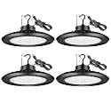 UFO LED High Bay Shop Lights 200W 4PACK 5000K for Warehouse Workshop