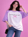 UG Fashion Colorblock Women Round Neck Purple