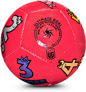ug sports kids home play red number  alphabet print football - size 1 kids pack of 1 red