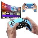 UGAME For Luna Controller, Game Control for PC Fire Stick PlayStation 4 Steam Phone Tablet TV with Back Paddles Turbo 1200mAh Power Supply (Blue)