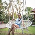 UGAOO Cotton Rope 2 Seater Swing Chair for Adults &amp; Kids | Sturdy Hanging Hammock for Balcony, Outdoor, Home, Patio, Garden, Indoor (200 Kg Capacity, White)