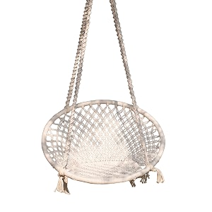 ugaoo cotton rope swing chair for adults amp kids  sturdy hanging hammock for balcony outdoor home patio garden indoor single seater