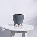 UGAOO Lagos Pot - Grey Flower