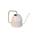 UGAOO Metal Watering Can (Ivory, 900 ml) with Long Spout for Indoor and Outdoor Gardening