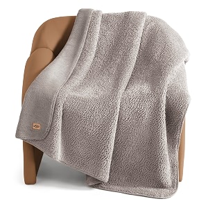 UGG Whitecap Throw Blanket Soft Fleece Blanket