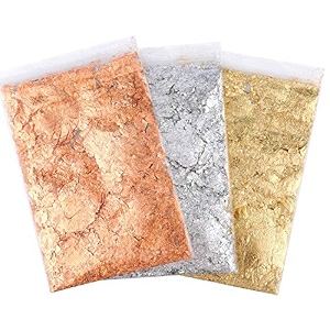 ugls italian gold leaf sheet art 100 pieces 14x14cm with gilding adhesive 150ml glue - gold foil for gilding epoxy resin art maysur paintings arts amp crafts diy furniture gilding amp many more