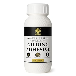 ugls gilding glue adhesive 150ml for gold leaf water based gilding  dries clear  gold foil glue transparent effect expression craftart amp craft mixed media for multipurpose