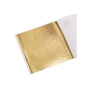 ugls gold leaf sheets 100 sheets gilding foil b gold foil paper for gilding paintings arts crafts nail decofurniture31534 by 33534