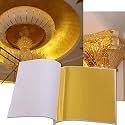 UGLS Imitation Gold Leaf Sheets, 500 Sheets, 16x16.cm Warq - Gold Foil Paper for Gilding, Resin Art, Decoration Crafting, Maysur Paintings, Arts Crafts, Nail Deco, Furniture, DIY. (6x6.inches)