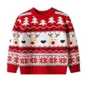 Ugly Christmas Sweater for Girls Funny Xmas Knit Pullover Shirts Kids Child Holiday Jumper Tops Outfit 2-14 Years
