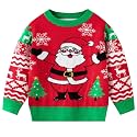 Ugly Christmas Sweater for Girls Funny Xmas Knit Pullover Shirts Kids Child Holiday Jumper Tops Outfit 2-14 Years