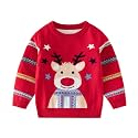 Ugly Christmas Sweater for Girls Funny Xmas Knit Pullover Shirts Kids Child Holiday Jumper Tops Outfit 2-14 Years