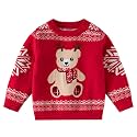 Ugly Christmas Sweater for Girls Funny Xmas Knit Pullover Shirts Kids Child Holiday Jumper Tops Outfit 2-14 Years