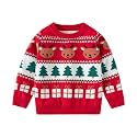 Ugly Christmas Sweater for Girls Funny Xmas Knit Pullover Shirts Kids Child Holiday Jumper Tops Outfit 2-14 Years