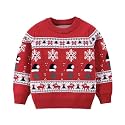 Ugly Christmas Sweater for Girls Funny Xmas Knit Pullover Shirts Kids Child Holiday Jumper Tops Outfit 2-14 Years