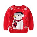 Ugly Christmas Sweater for Girls Funny Xmas Knit Pullover Shirts Kids Child Holiday Jumper Tops Outfit 2-14 Years