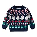 Ugly Christmas Sweater for Girls Funny Xmas Knit Pullover Shirts Kids Child Holiday Jumper Tops Outfit 2-14 Years