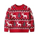 Ugly Christmas Sweater for Girls Funny Xmas Knit Pullover Shirts Kids Child Holiday Jumper Tops Outfit 2-14 Years
