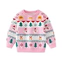 Ugly Christmas Sweater for Girls Funny Xmas Knit Pullover Shirts Kids Child Holiday Jumper Tops Outfit 2-14 Years