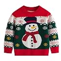 Ugly Christmas Sweater for Girls Funny Xmas Knit Pullover Shirts Kids Child Holiday Jumper Tops Outfit 2-14 Years