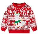 Ugly Christmas Sweater for Girls Funny Xmas Knit Pullover Shirts Kids Child Holiday Jumper Tops Outfit 2-14 Years