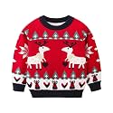 Ugly Christmas Sweater for Girls Funny Xmas Knit Pullover Shirts Kids Child Holiday Jumper Tops Outfit 2-14 Years
