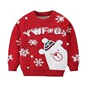 Ugly Christmas Sweater for Girls Funny Xmas Knit Pullover Shirts Kids Child Holiday Jumper Tops Outfit 2-14 Years