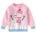Ugly Christmas Sweater for Girls Funny Xmas Knit Pullover Shirts Kids Child Holiday Jumper Tops Outfit 2-14 Years