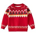 Ugly Christmas Sweater for Girls Funny Xmas Knit Pullover Shirts Kids Child Holiday Jumper Tops Outfit 2-14 Years