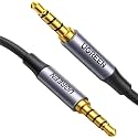 Ugreen 3.5mm Hi-Fi Male to Male TRRS Aux Audio and Microphone Cable 1.5 Meter Black