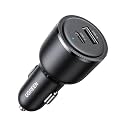 UGREEN 63W 2-Port USB C Car Charger, Type C Cigarette Lighter Adapter