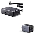 UGREEN 65W GaN Charger + 8-in-1 Power Strip Bundle, USB C Fast Charging Station with 4 AC Outlets & 4 USB Ports, All-in-One Charging Solution for Home, Office & Travel