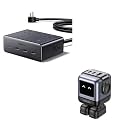 UGREEN 65W GaN USB-C Fast Charger + 8-in-1 USB-C Power Strip Bundle - 3-Port Travel Wall Charger & 4 AC + USB Desktop/Travel Power Bar for Laptop, Phone & Tablet