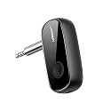 UGREEN Bluetooth Receiver, Wireless Bluetooth 5.0 Car Adapter Portable Wireless Audio Adapter 3.5mm Aux for Music Streaming Sound System Speaker, Headphones, Hands-Free Car Kit with Microphone