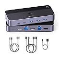 UGREEN HDMI KVM Switch 1 Monitor 2 Computers, Aluminum, 4K@60Hz, 4 USB 3.0