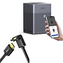 UGREEN NAS DH4300 Plus 4-Bay Desktop NAS,Network Attached Storage (Diskless) Bundle with HDMI Cable Right Angle 4K 90 Degree HDMI Cord 3.3FT