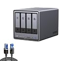 UGREEN NAS DXP4800 Plus 4-Bay Desktop NAS Massive Storage Capacity Up to 136TB Bundle 3 FT High Speed Braided 40Gbps 2000Mhz Network Cord Cat8 RJ45 Shielded Indoor Heavy Duty LAN Cables