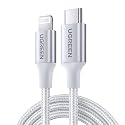 UGREEN US304-70525 USB-C to Lightning MFI Cable Alu Case with Nylon Braided 3A PD Fast Charging 2m - Silver
