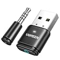UGREEN USB Audio Transmitter, Bluetooth 5.3 Adapter for Connecting Bluetooth Headphones to PS5, PS4, Switch, PC, Wireless Audio Adapter with aptX AD, Included Mini Mic (Plug & Play)